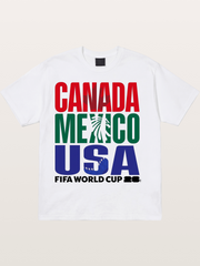 2026 World Cup Host Nations Print Cotton T-shirt