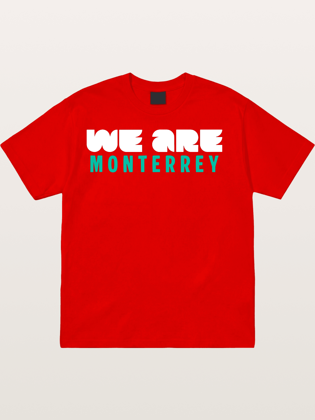 Monterrey Teal Bold Sticker Cotton T-shirt