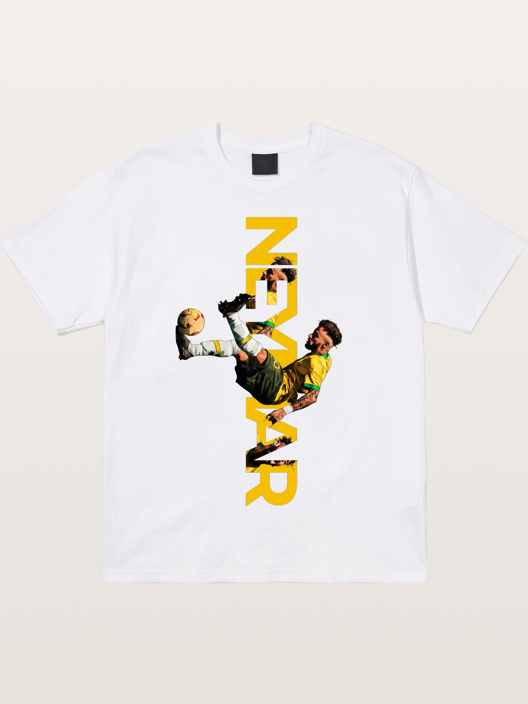 Neymar Brazil Bicycle Kick Cotton T-shirt