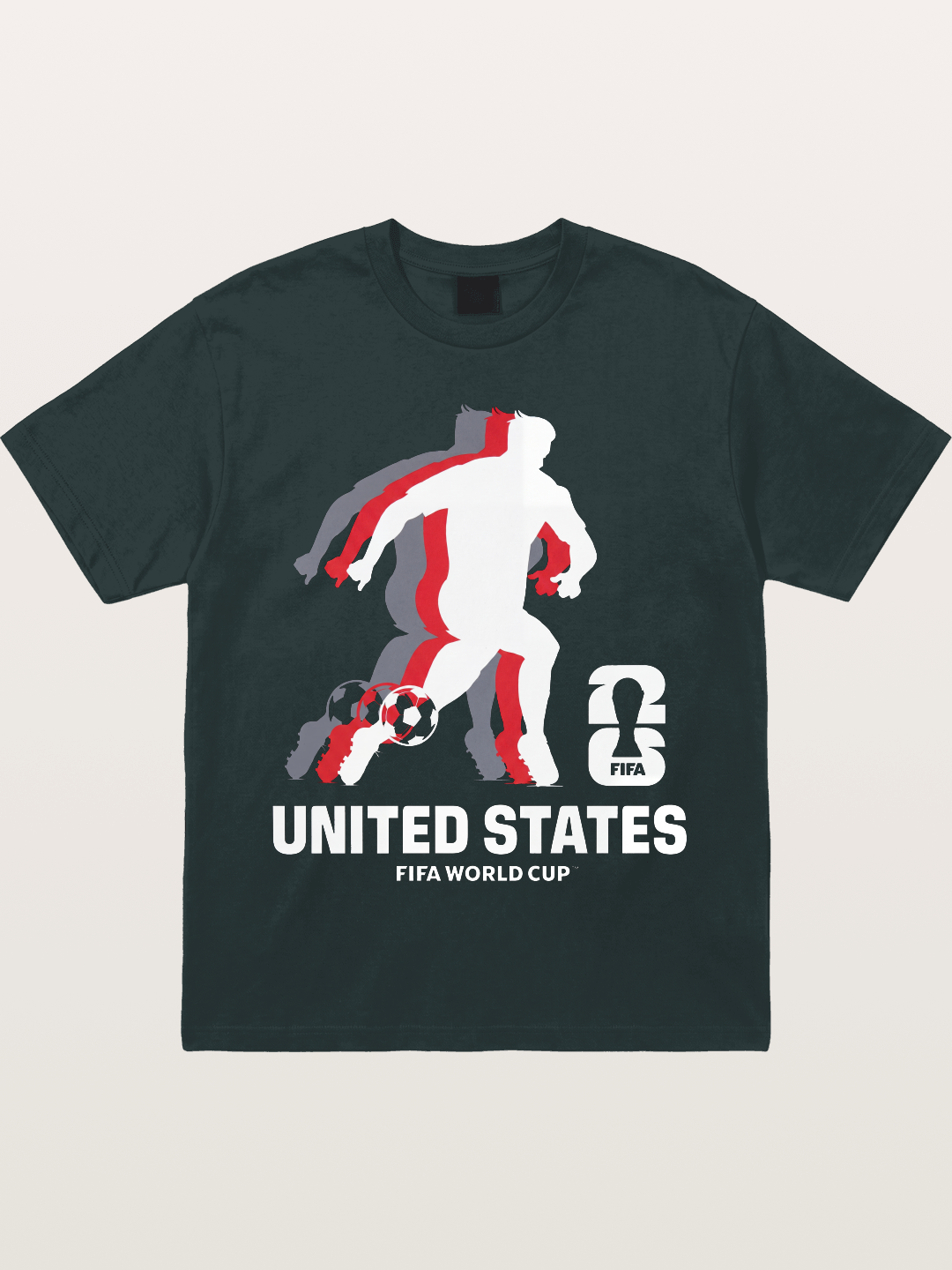 USA WC 2026 Soccer Player Silhouette Gildan T-shirt