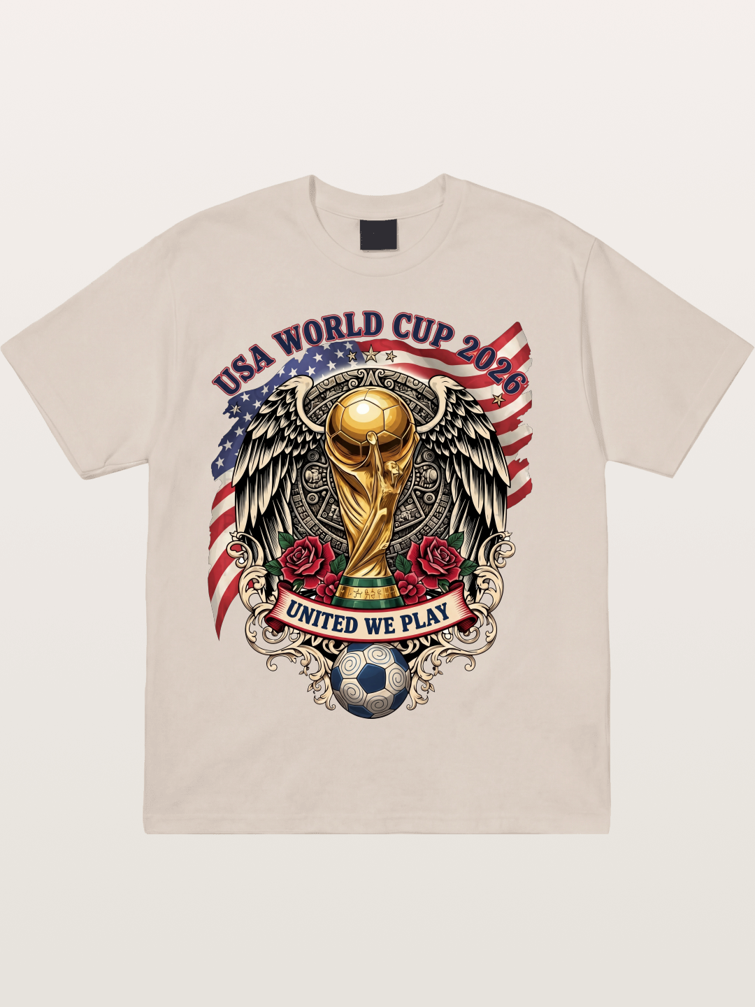 USA 2026 Winged World Cup Trophy Cotton T-shirt