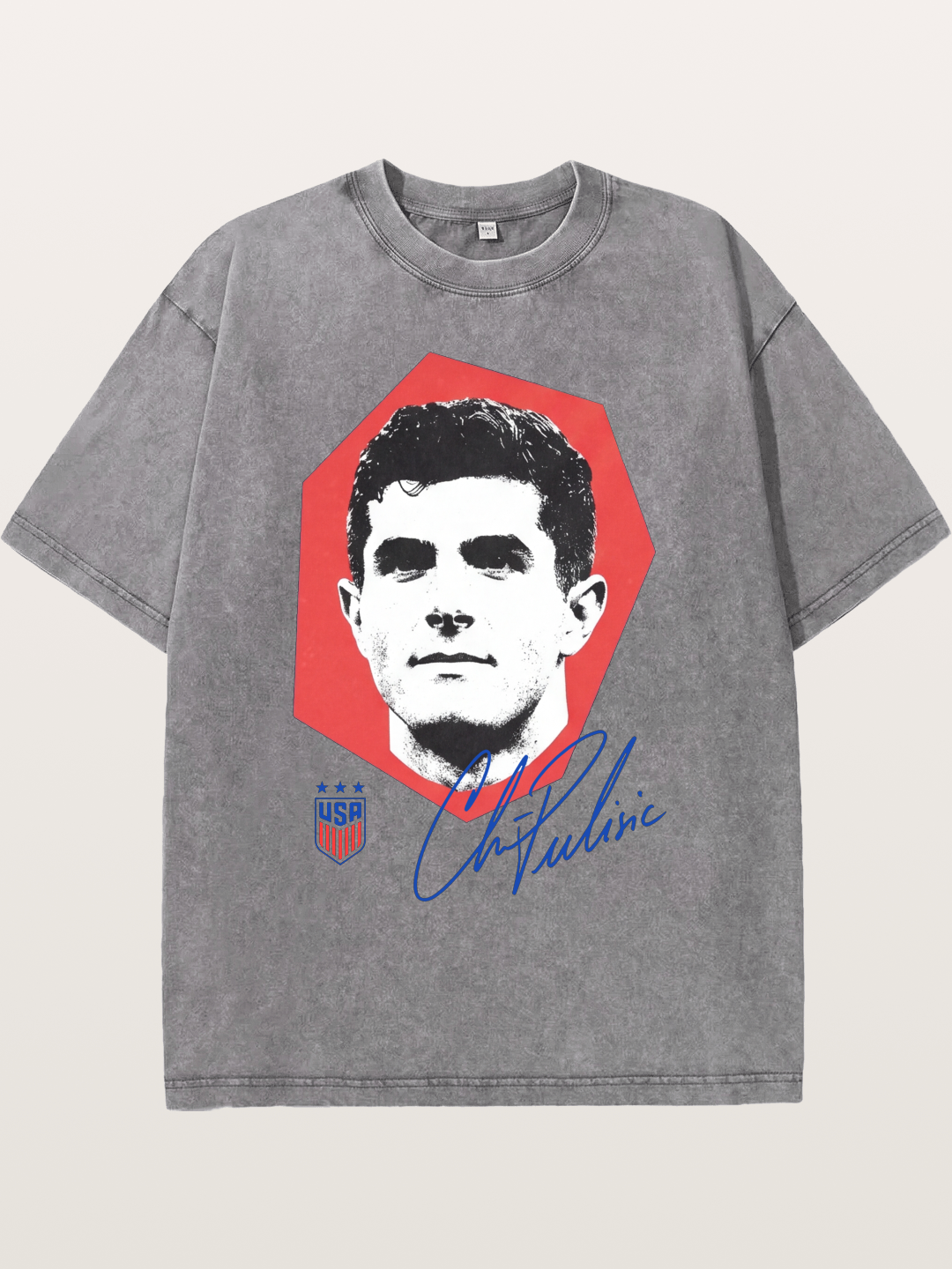 Christian Pulisic Octagon Signed Mark Washed T-shirt