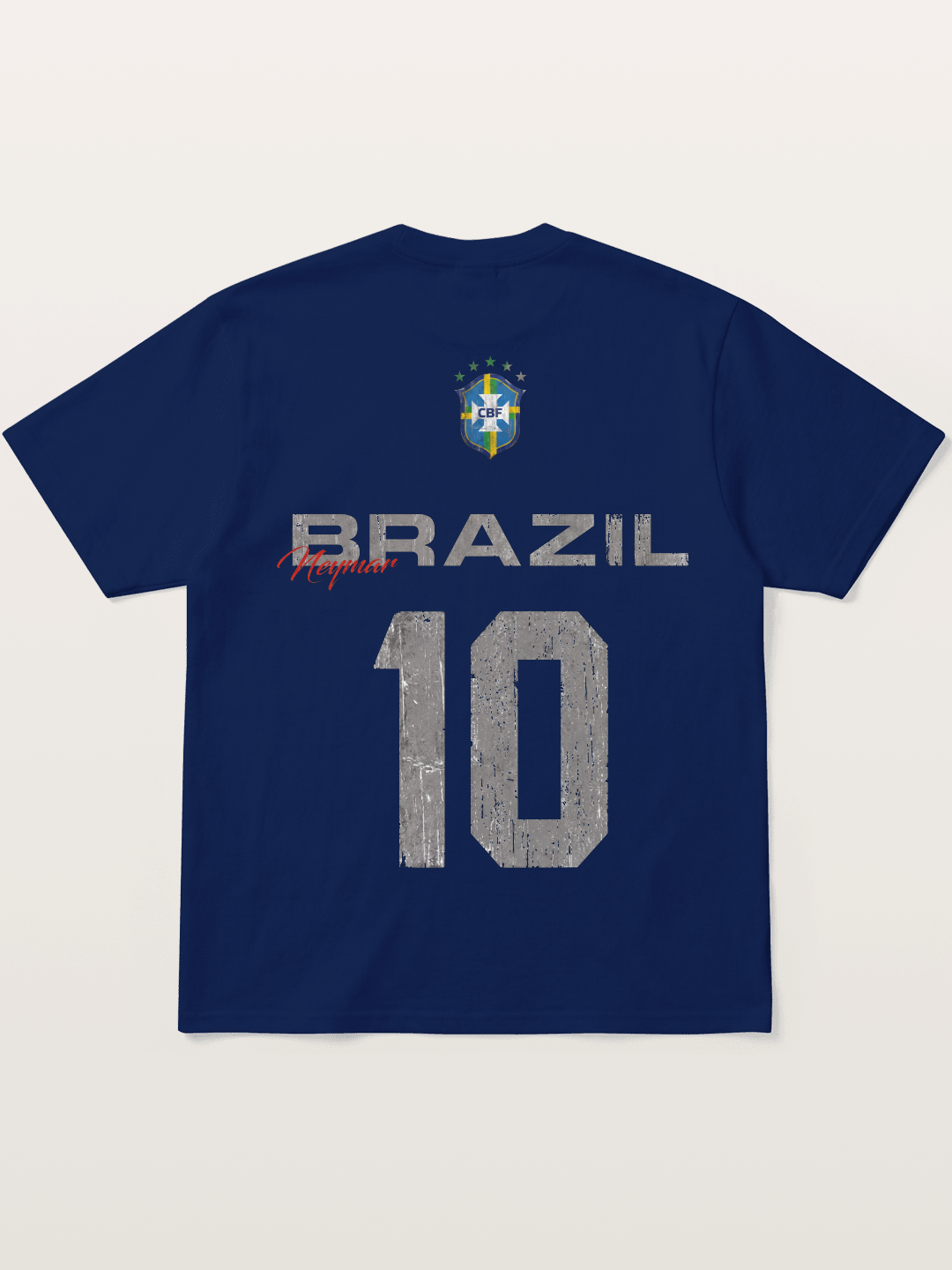 Brazil Neymar 10 Vintage Soft-Stay T-shirt