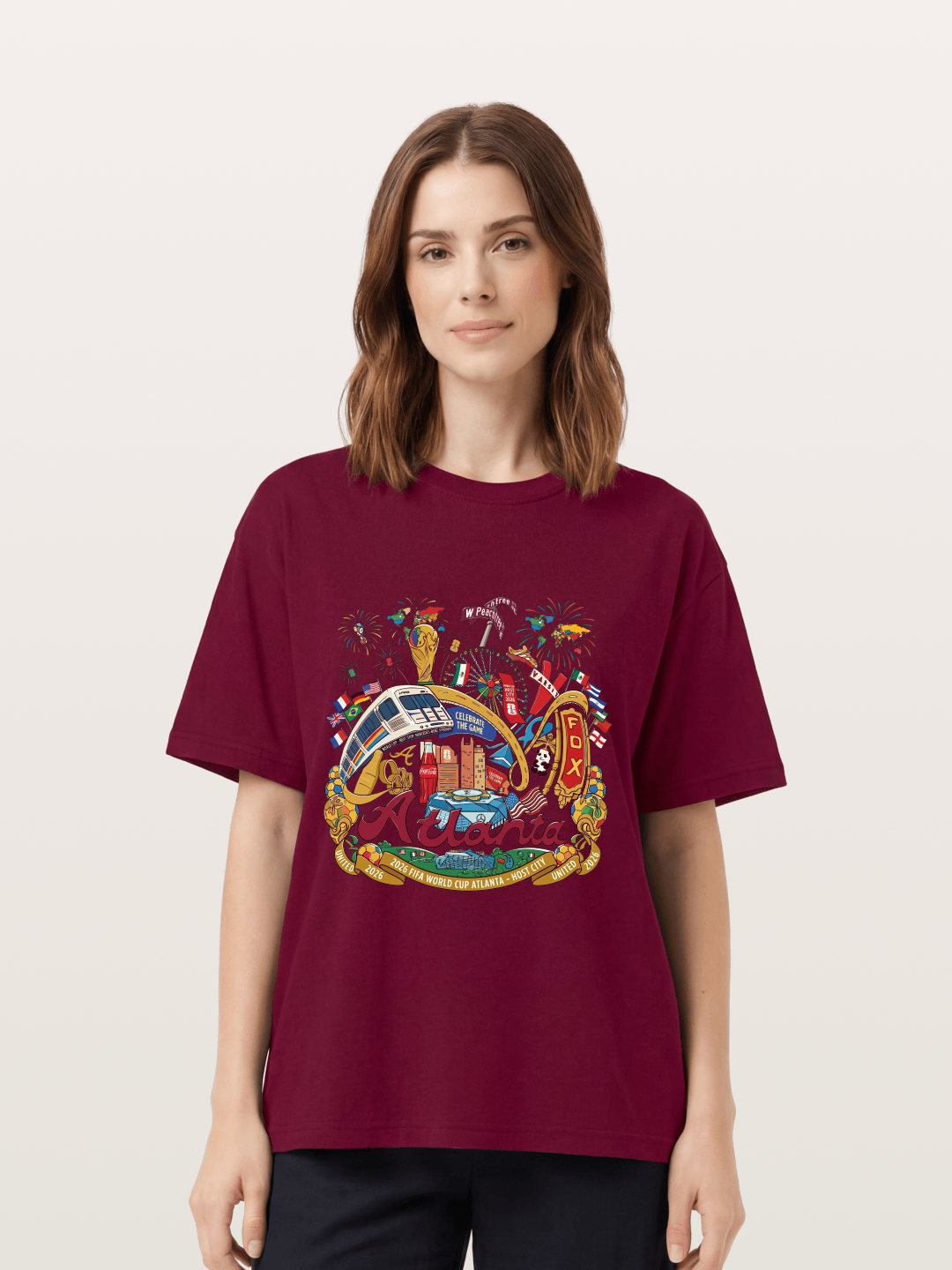 Atlanta 2026 World Cup Poster Gildan T-shirt