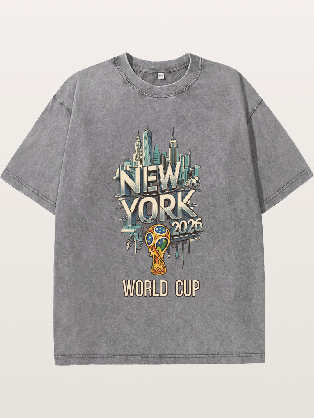 NYC World Cup 2026 Emblem Washed T-shirt