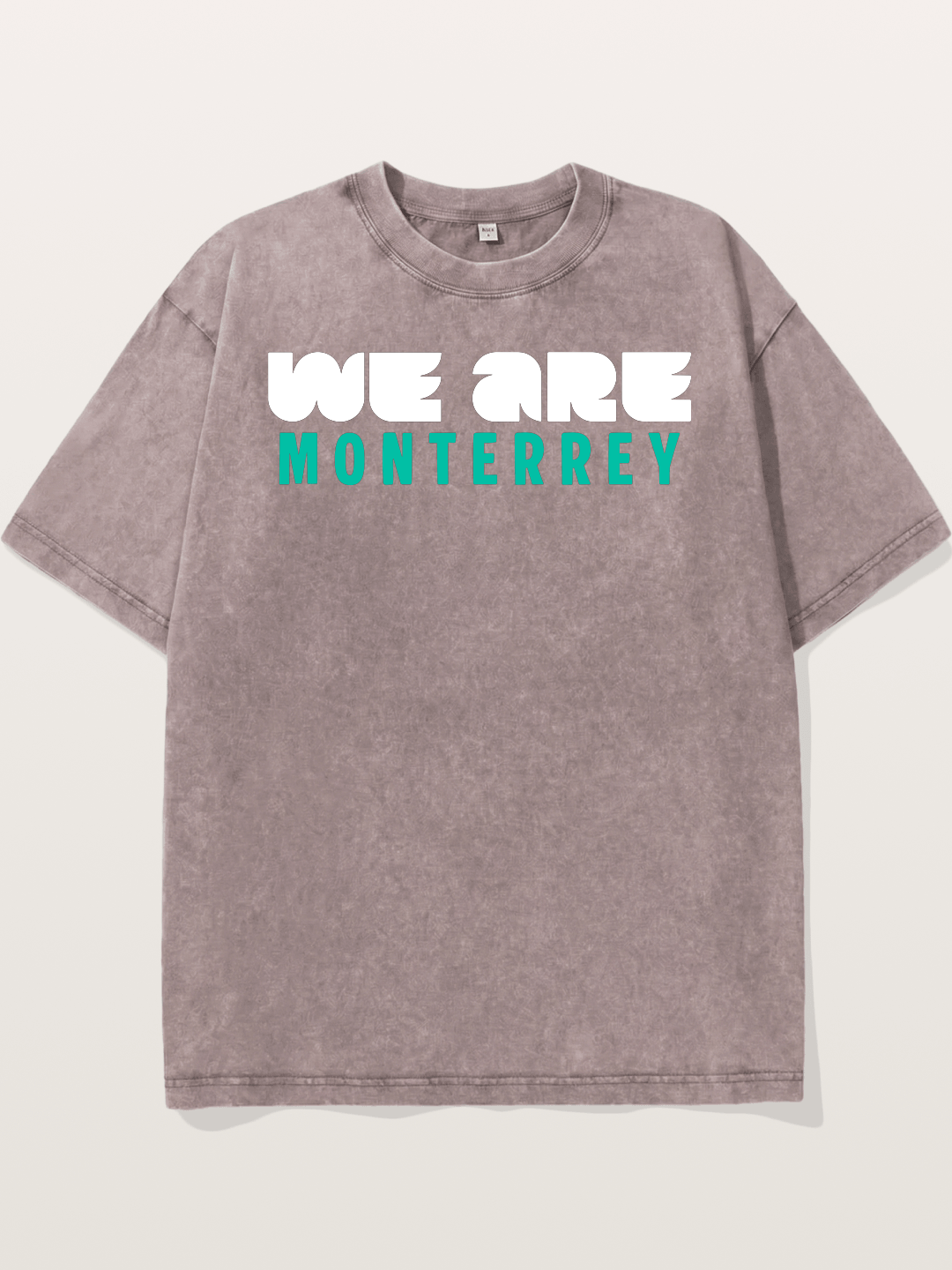 Monterrey Teal Bold Sticker Washed T-shirt