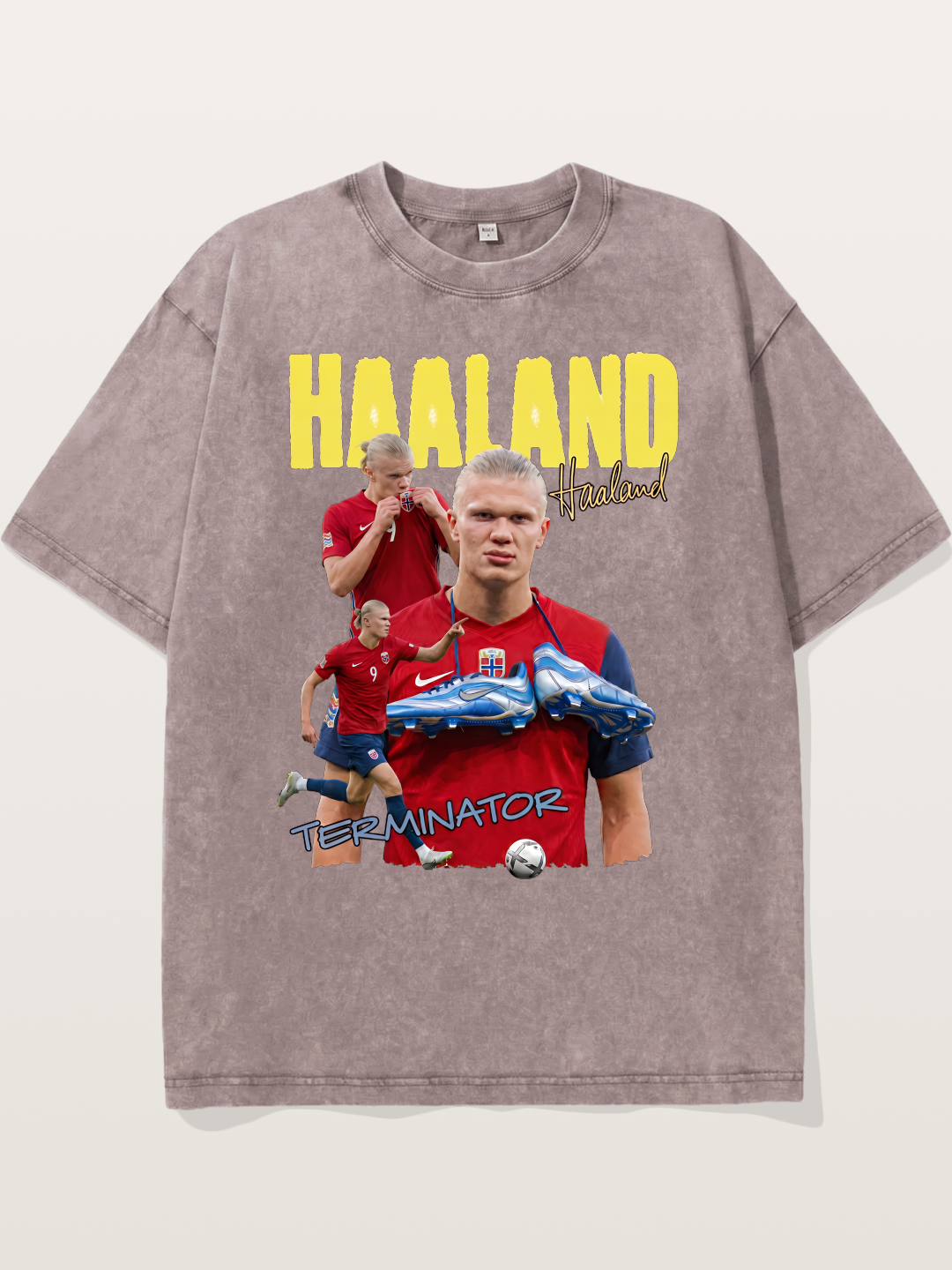 Erling Haaland H9 Poster Washed T-shirt