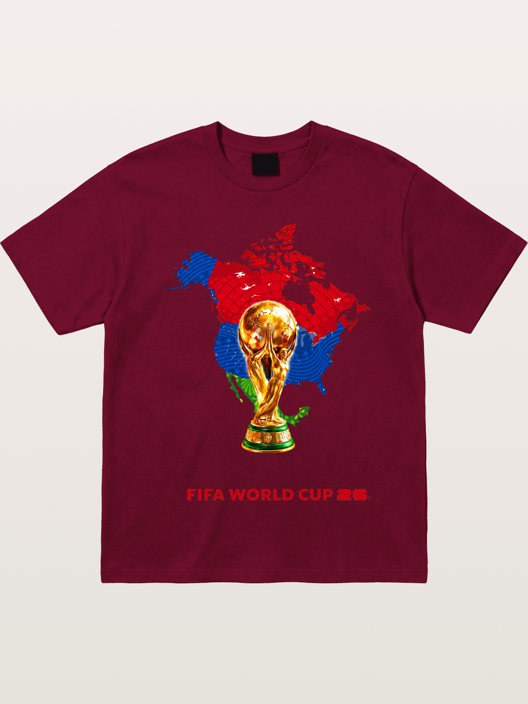 World Cup Trophy & Americas Map Gildan T-shirt