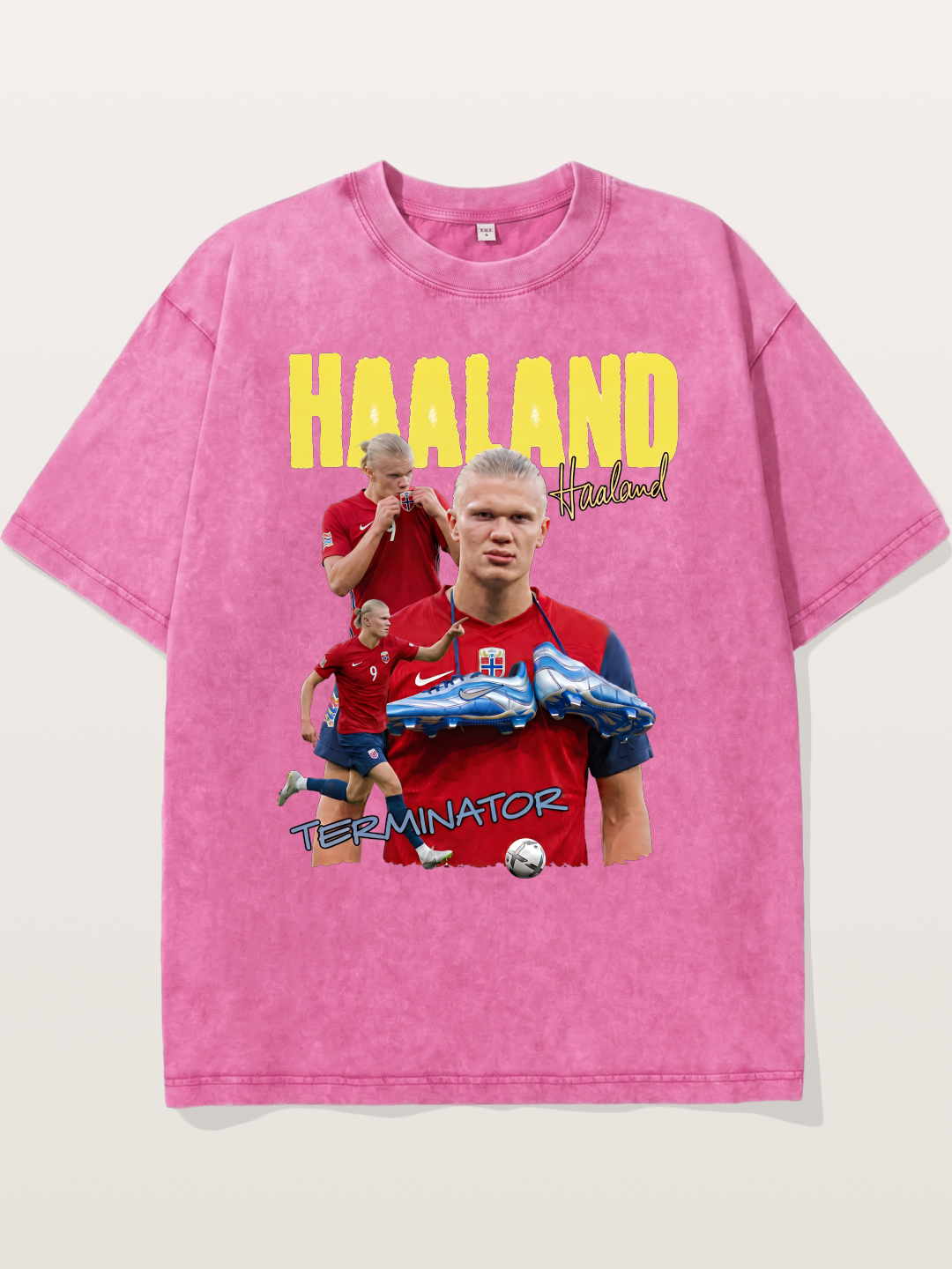Erling Haaland H9 Poster Washed T-shirt
