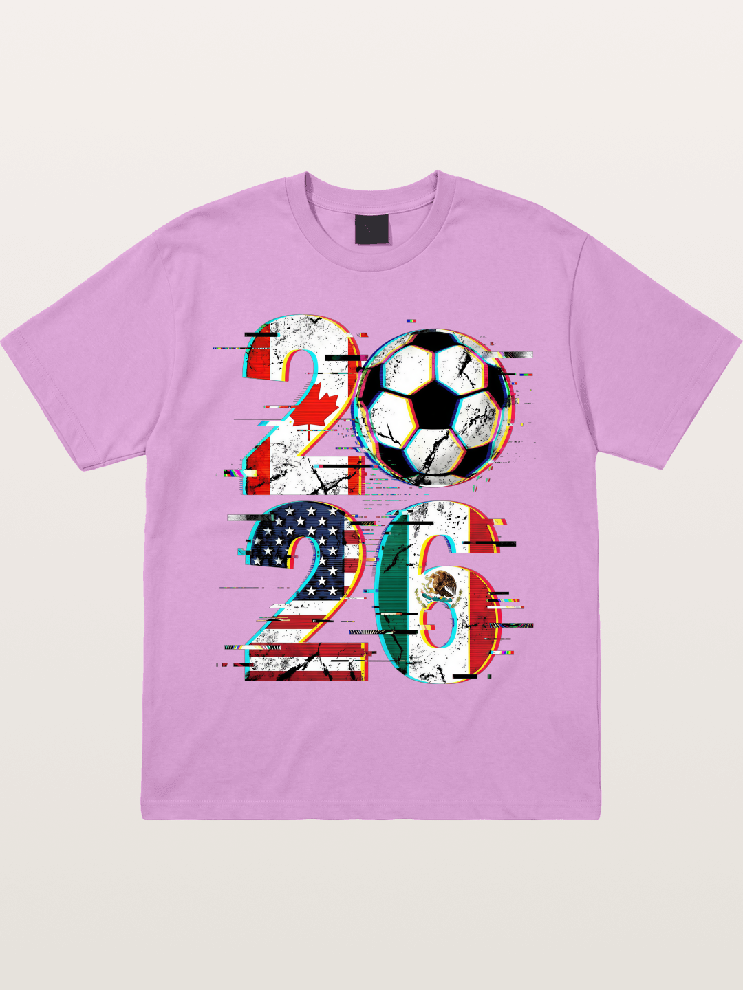 2026 WC Glitch Typography Print Gildan T-shirt