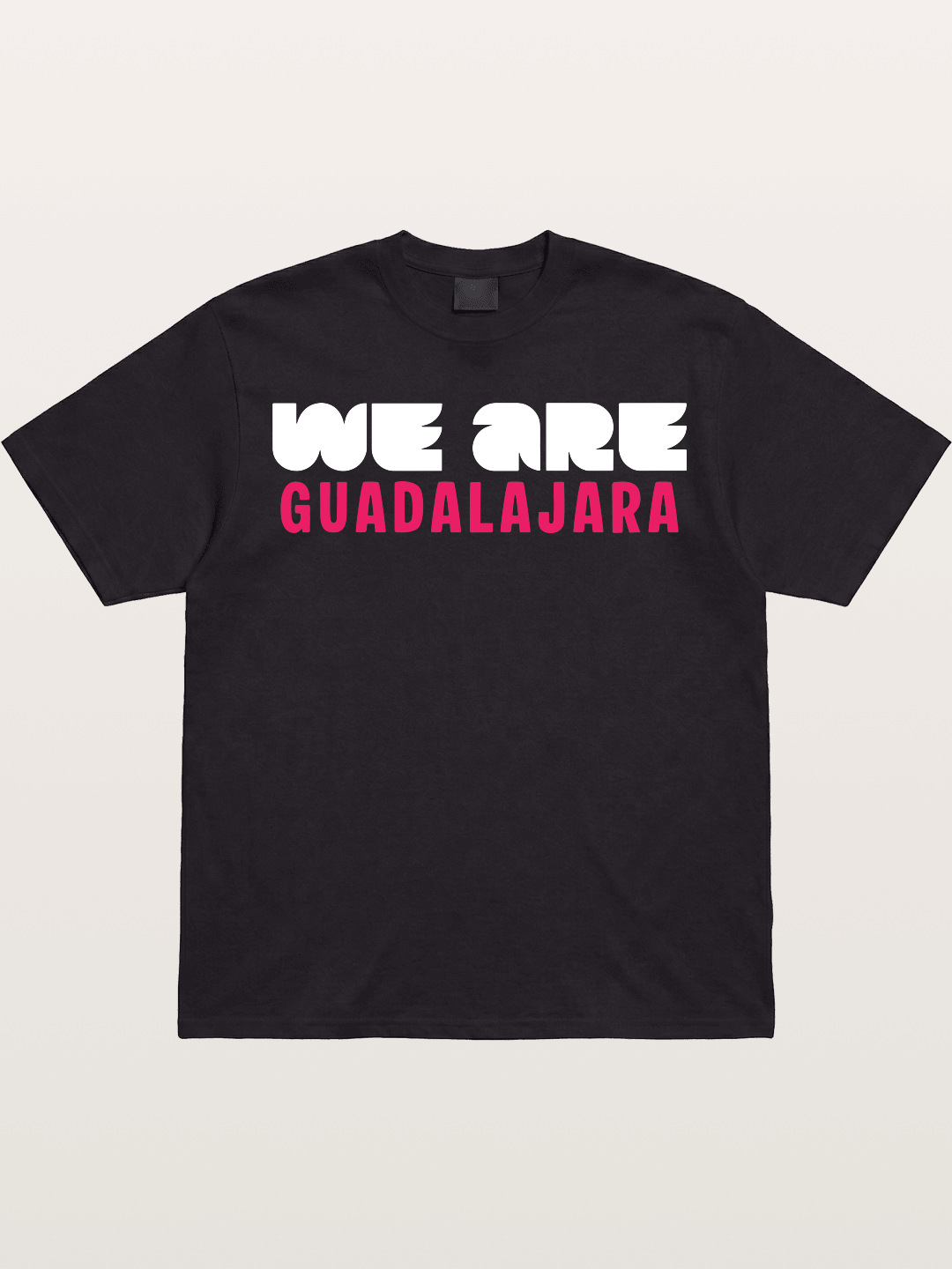 Guadalajara Pink Block Letters Gildan T-shirt