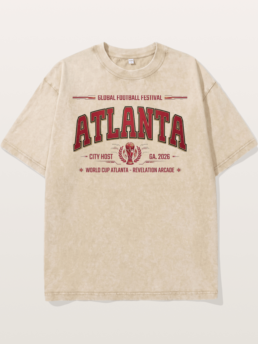 Atlanta 2026 WC Host Sticker Washed T-shirt