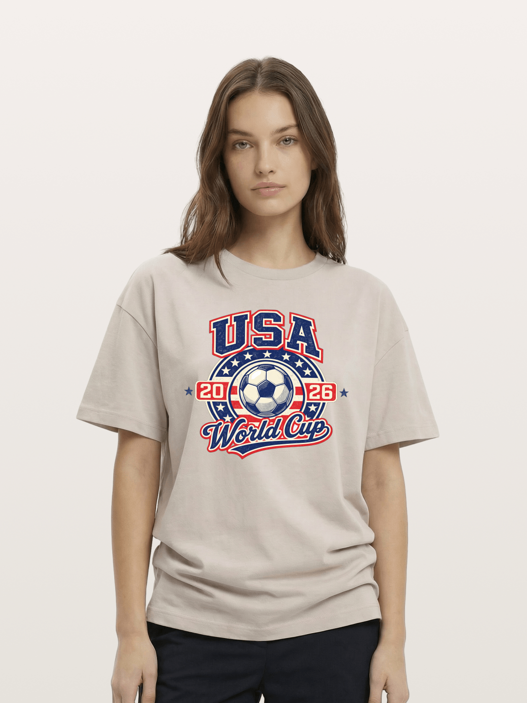 USA World Cup 2026 Retro Badge Cotton T-shirt