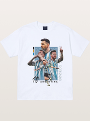 Messi Argentina Layered Collage Gildan T-shirt