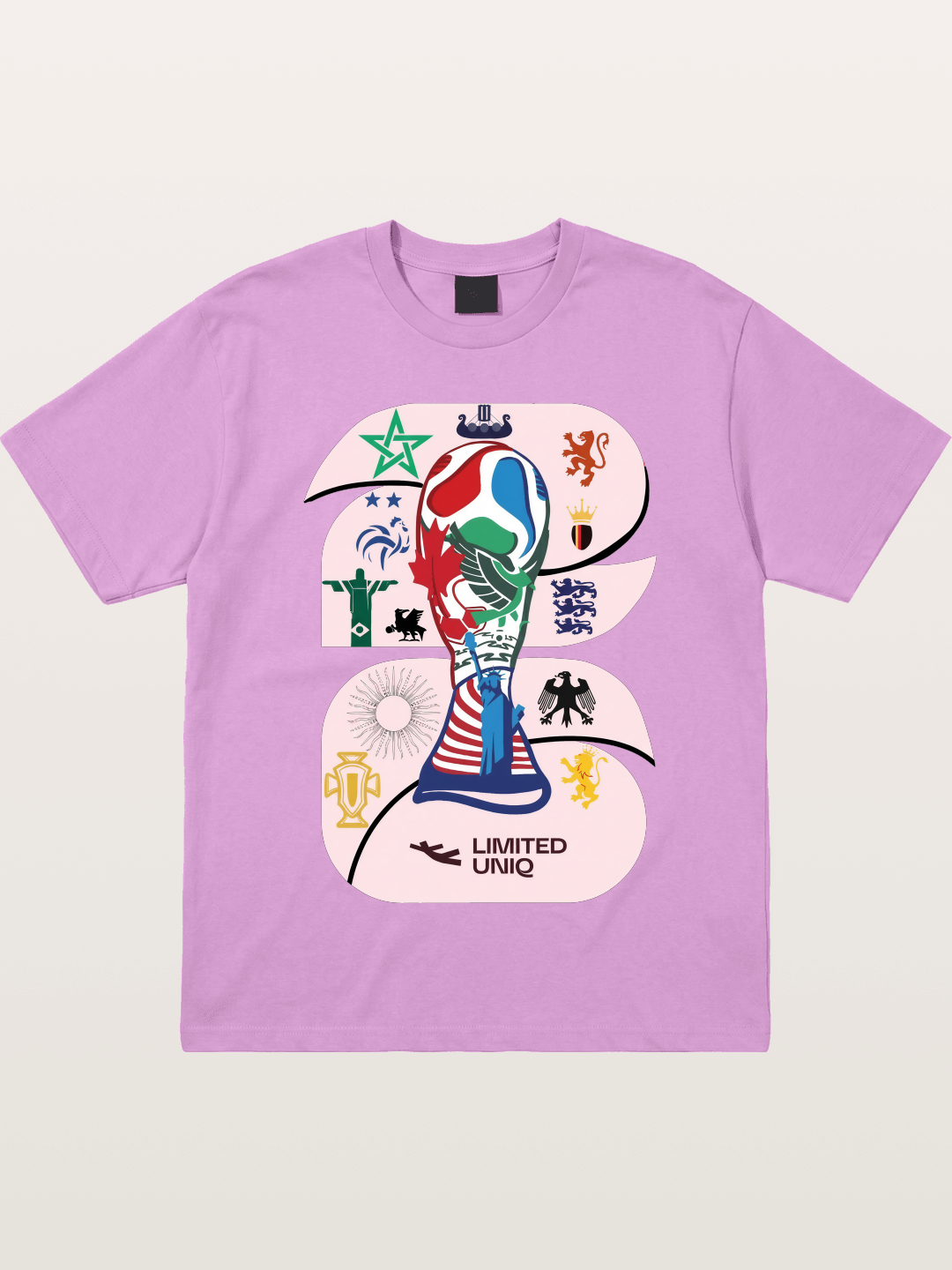 2026 World Cup Trophy Collage Gildan T-shirt