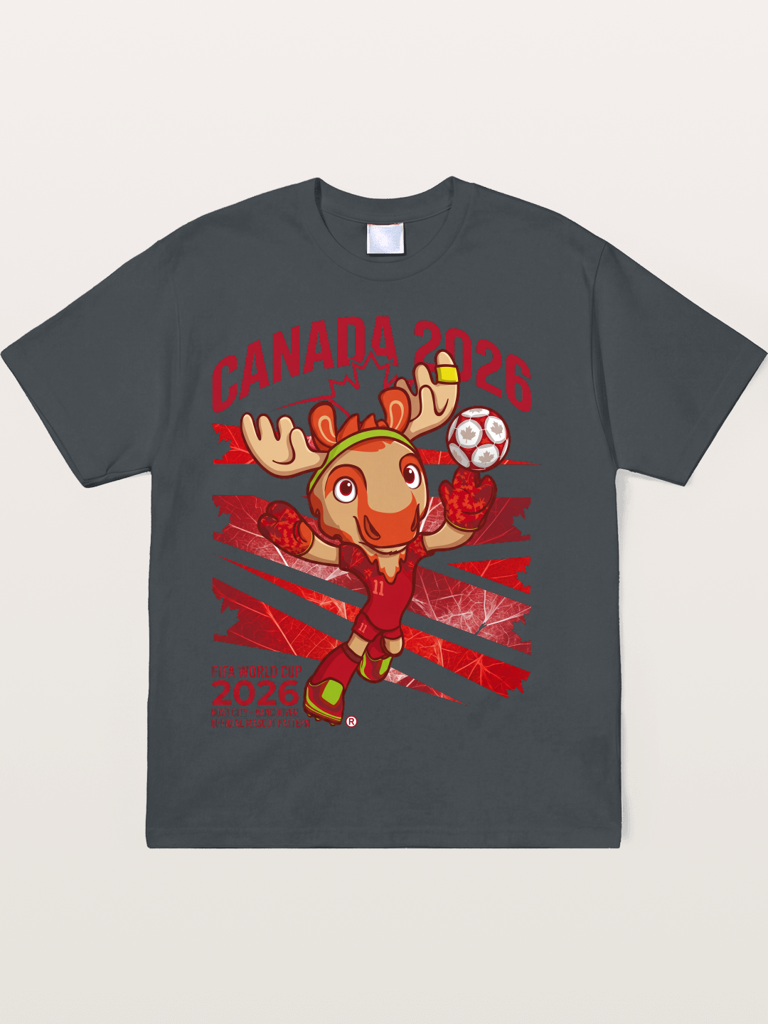 Canada 2026 Moose Mascot Soft-Stay T-shirt