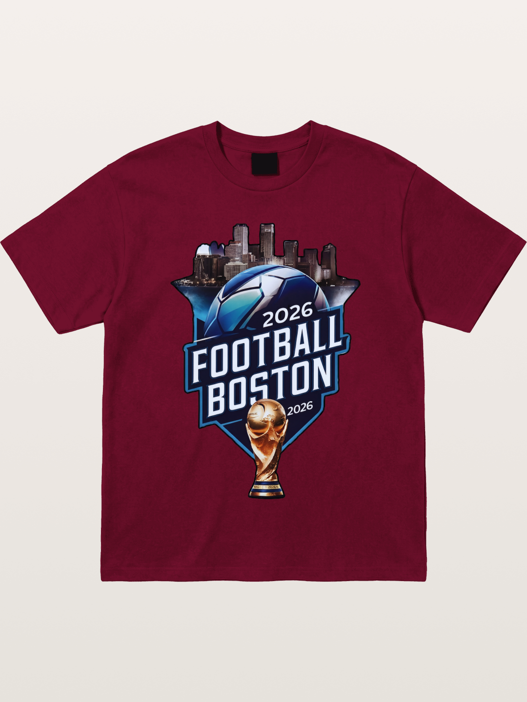 Boston 2026 World Cup City Badge Gildan T-shirt