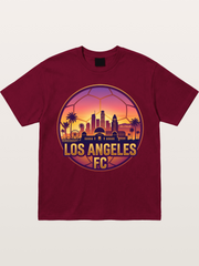 LA FC Sunset City Skyline Gildan T-shirt