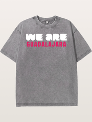 Guadalajara Pink Block Letters Washed T-shirt