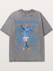 Haaland Premier League Poster Washed T-shirt