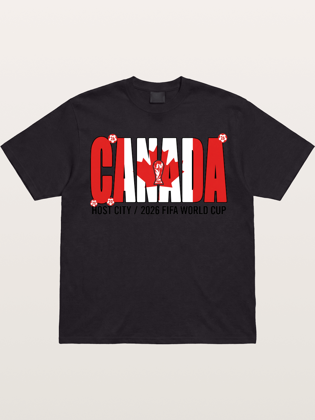 Canada 2026 World Cup Typography Gildan T-shirt
