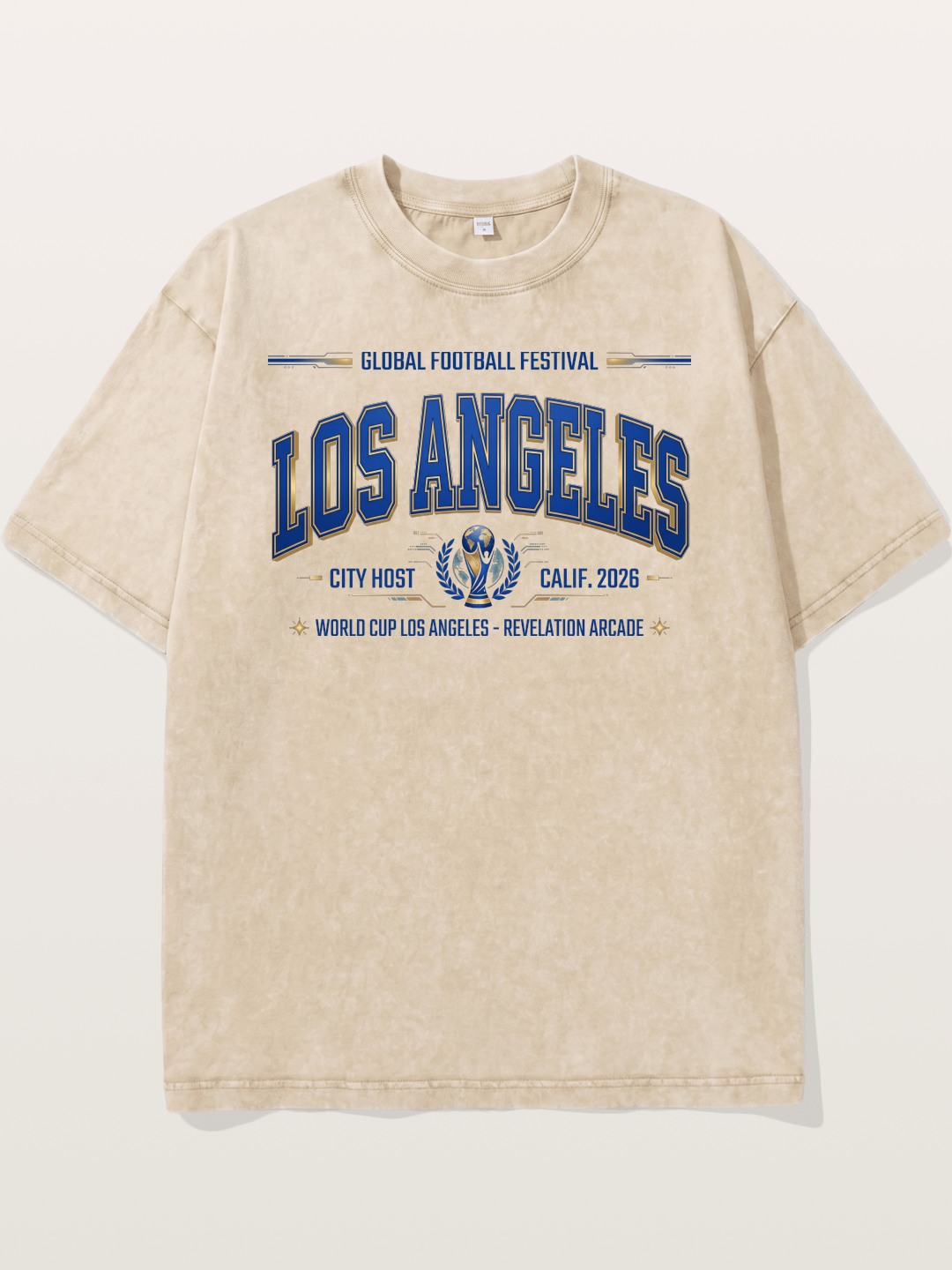 Los Angeles 2026 WC Badge Washed T-shirt