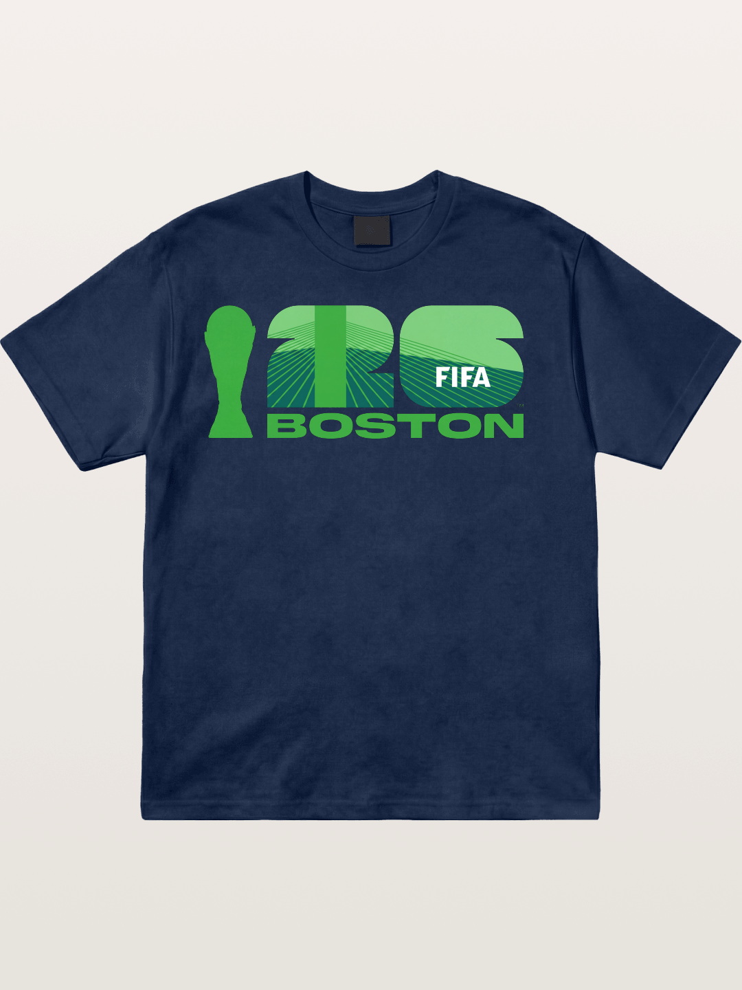 Boston WC 2026 Green Geometric Logo Cotton T-shirt