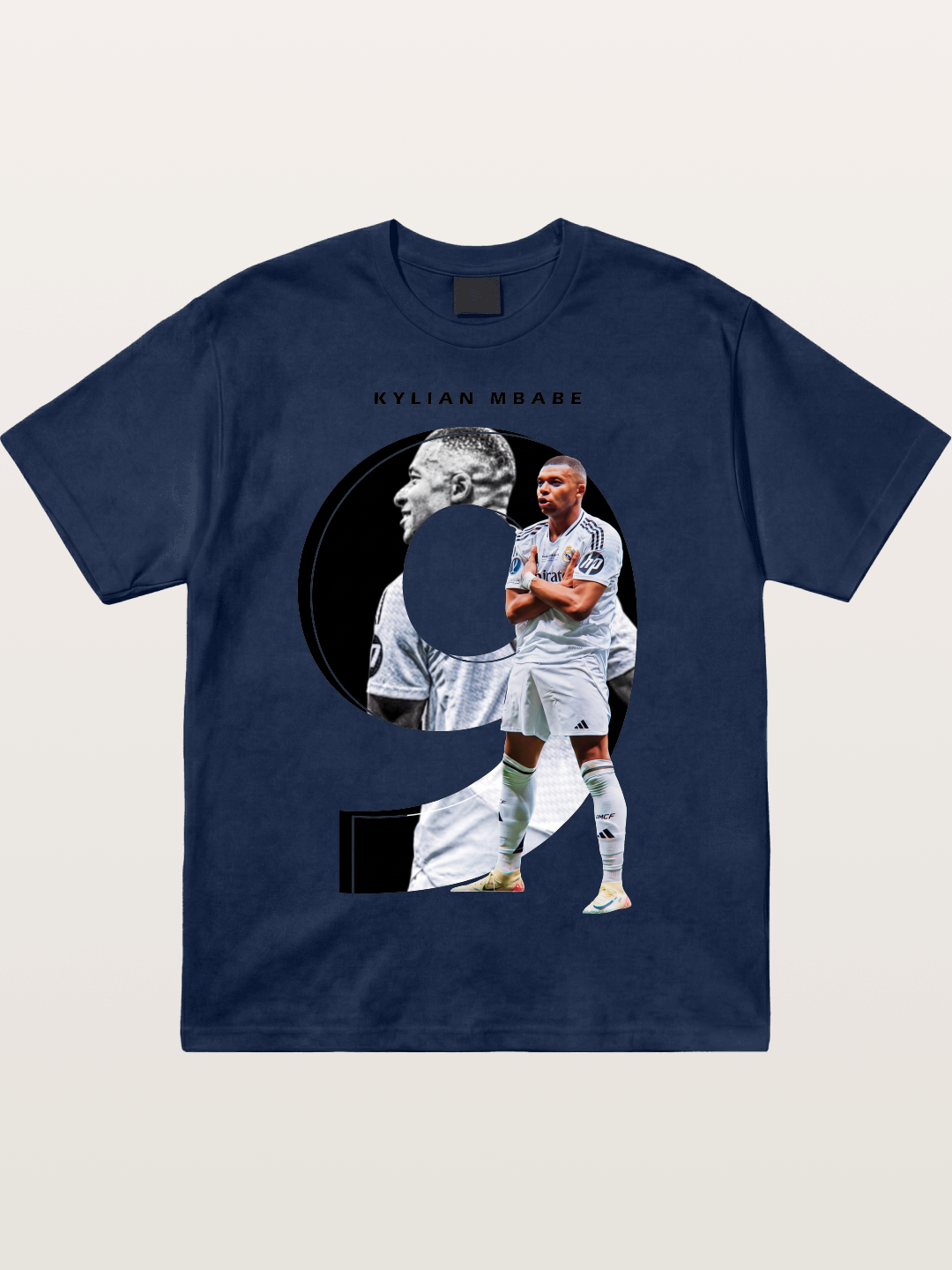 Mbappe Real Madrid Graphic Cotton T-shirt