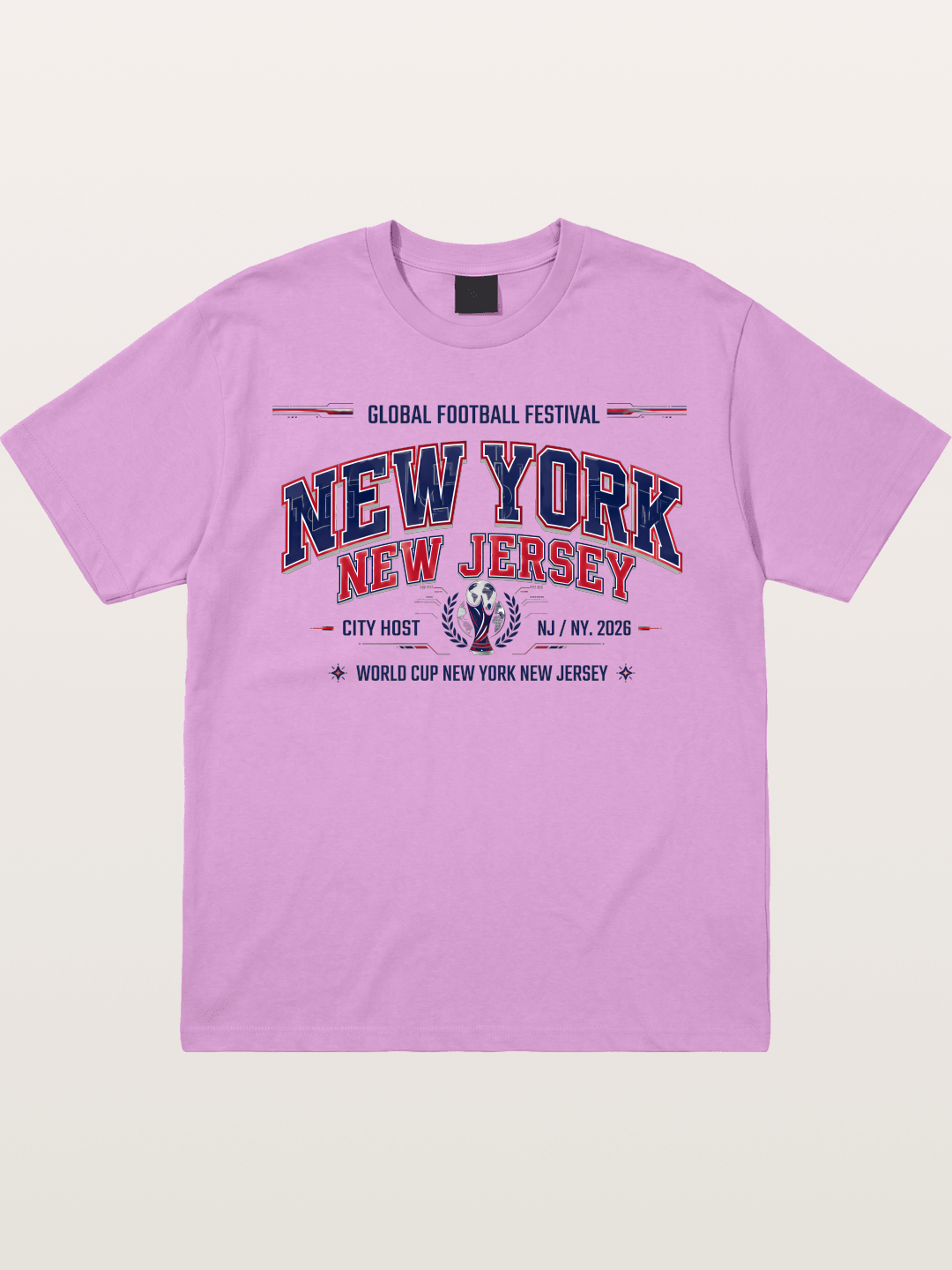NYC New Jersey 2026 WC Badge Gildan T-shirt