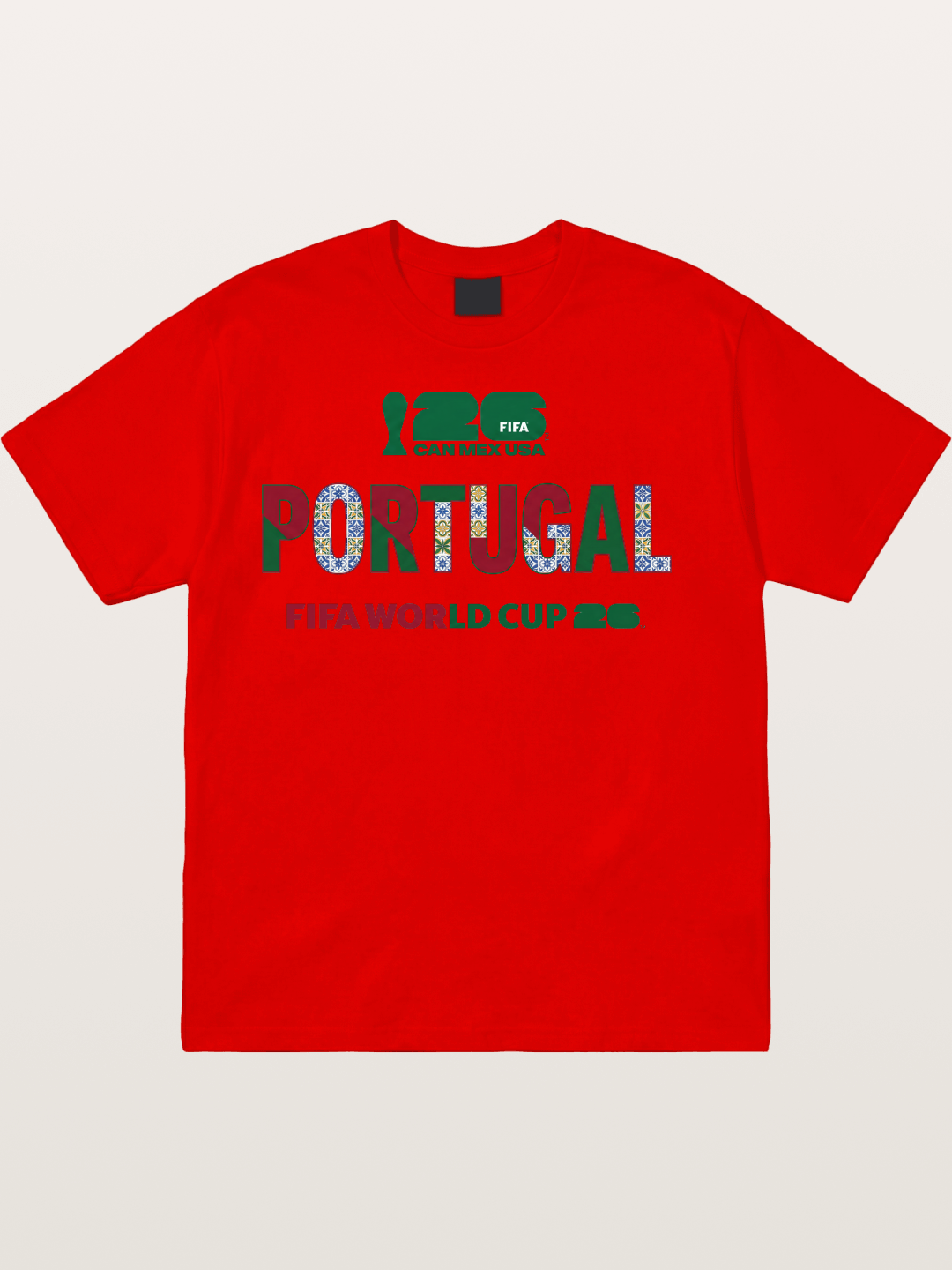 Portugal 2026 Pattern Art Cotton T-shirt