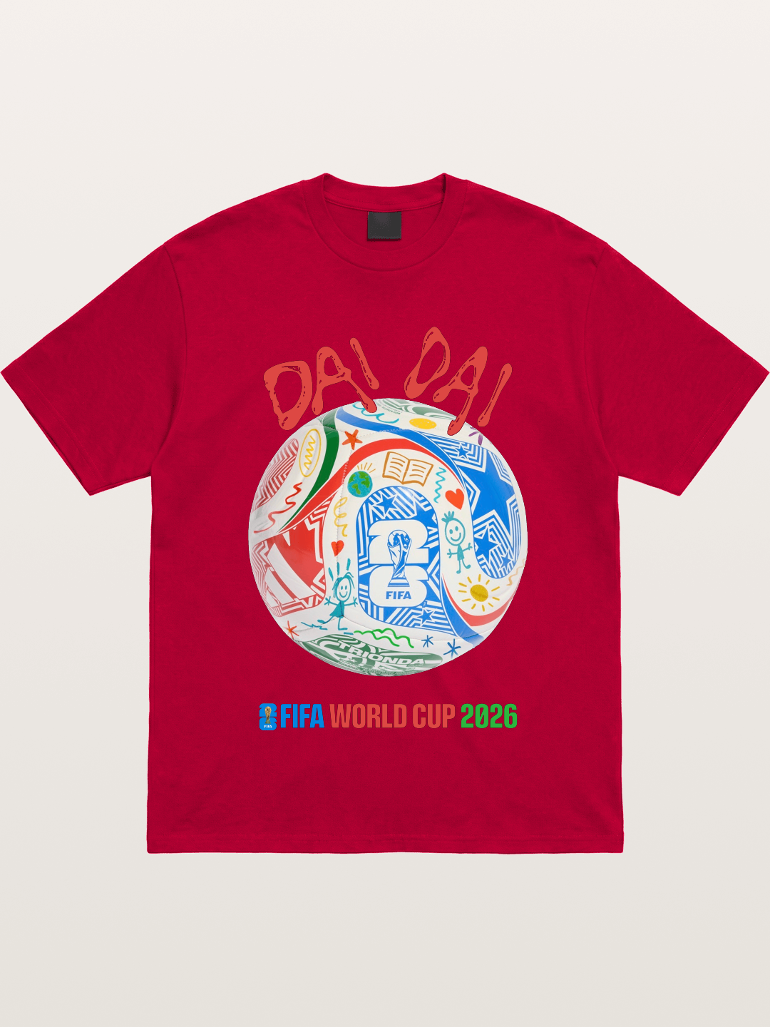 FIFA World Cup 2026 Doodle Soccer Ball Gildan T-shirt