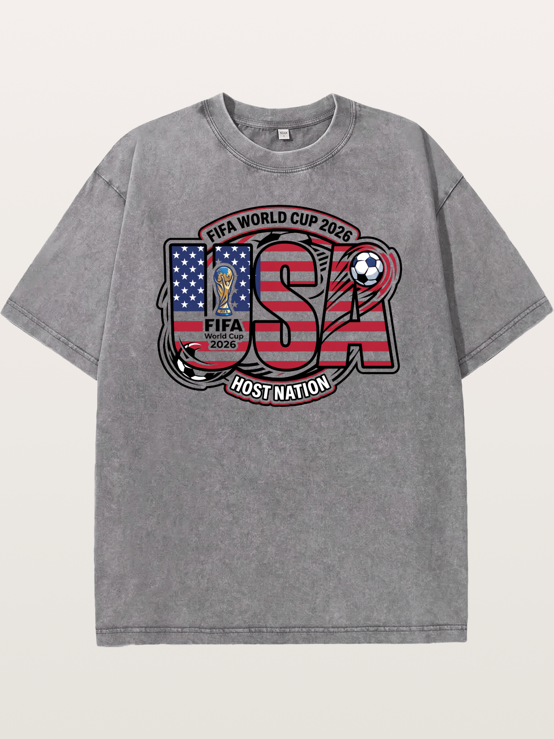 USA 2026 World Cup Typography Washed T-shirt