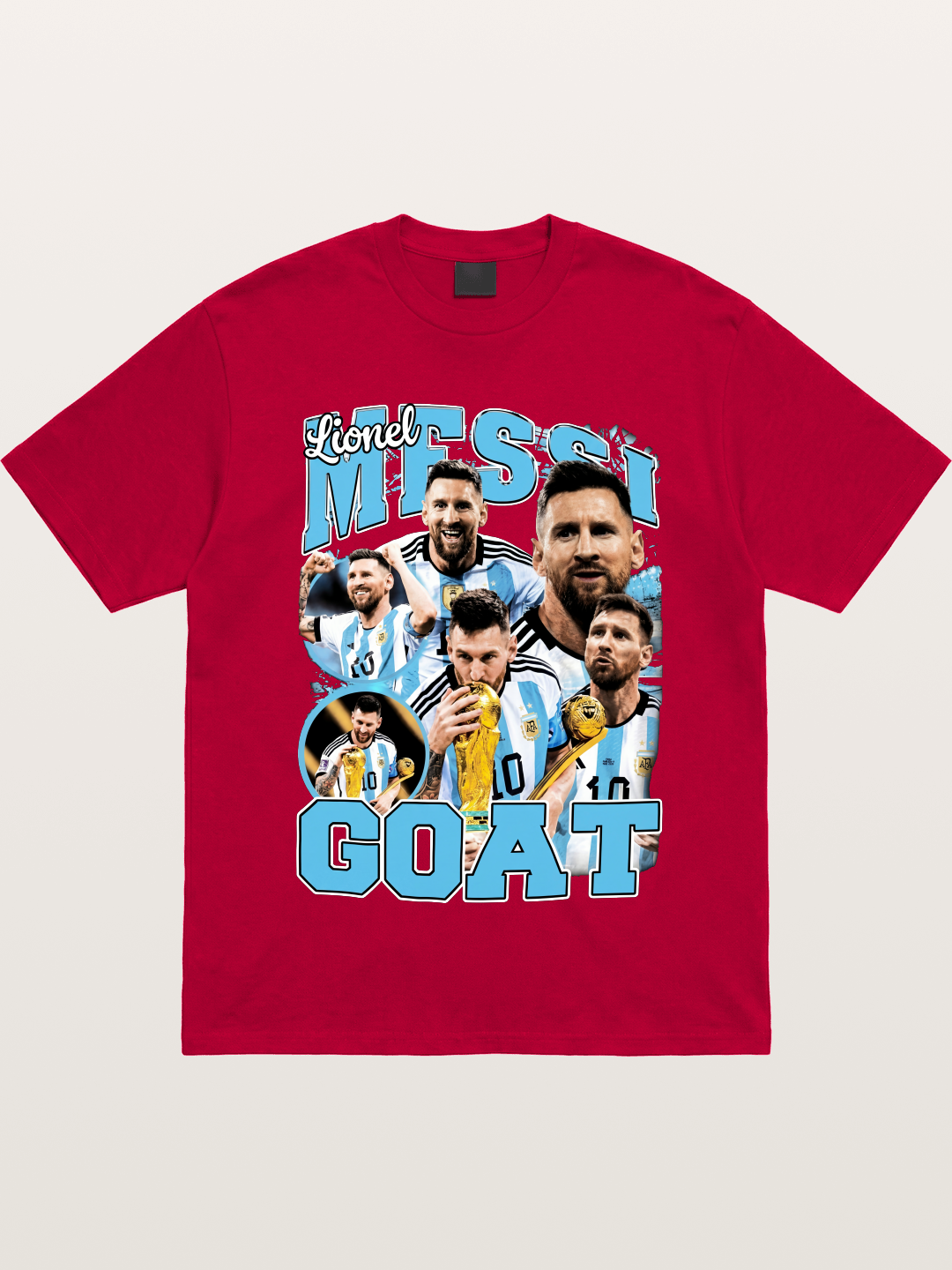 Lionel Messi GOAT Argentina Collage Gildan T-shirt