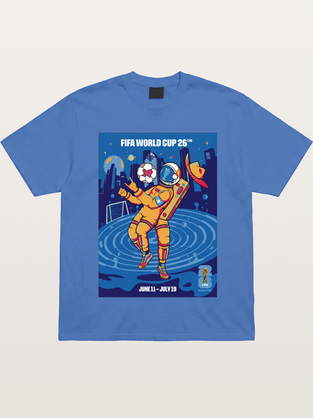 WC 2026 Astronaut Soccer Player Gildan T-shirt