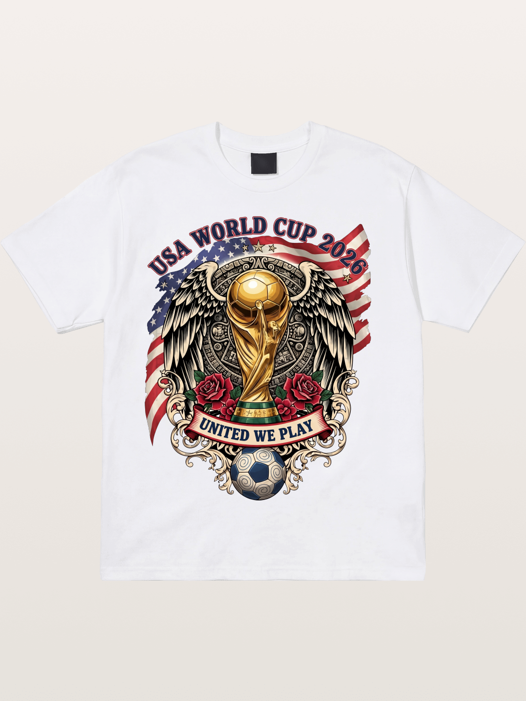 USA 2026 Winged World Cup Trophy Cotton T-shirt