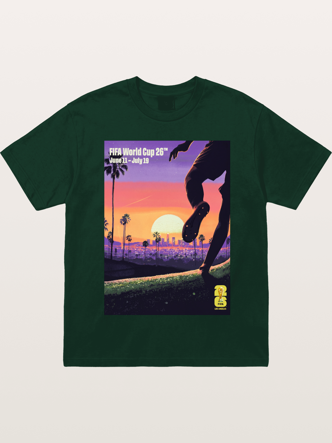 LA WC 2026 Sunset Soccer Kick Gildan T-shirt