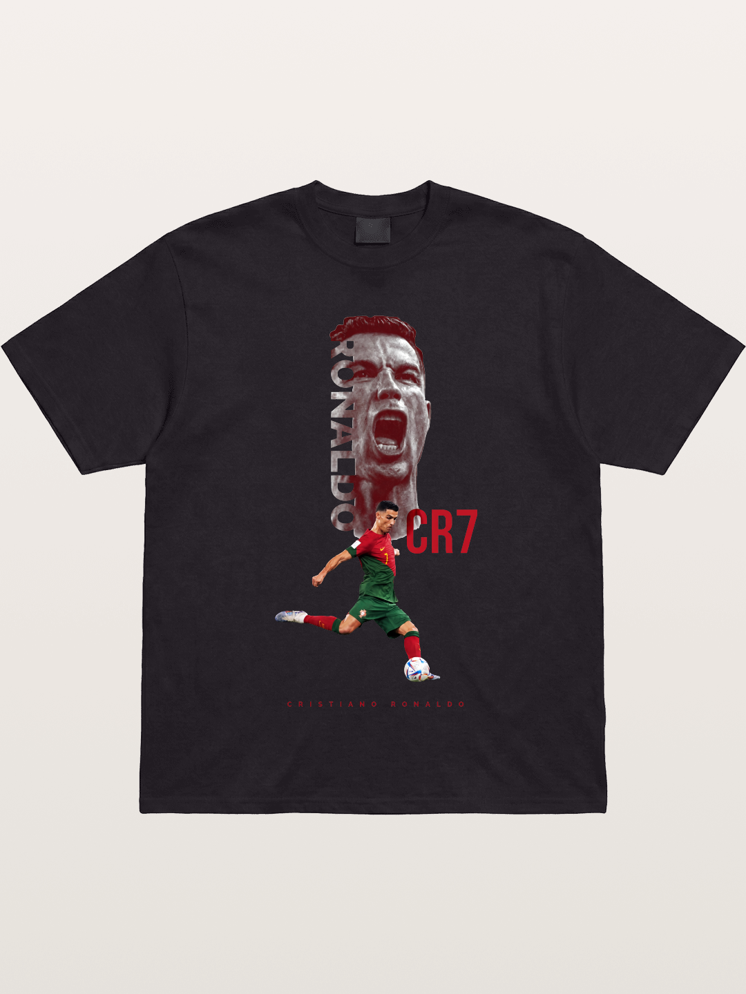 CR7 Portugal Action Print Gildan T-shirt
