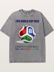 2026 World Cup Official Competition Ball Washed T-shirt