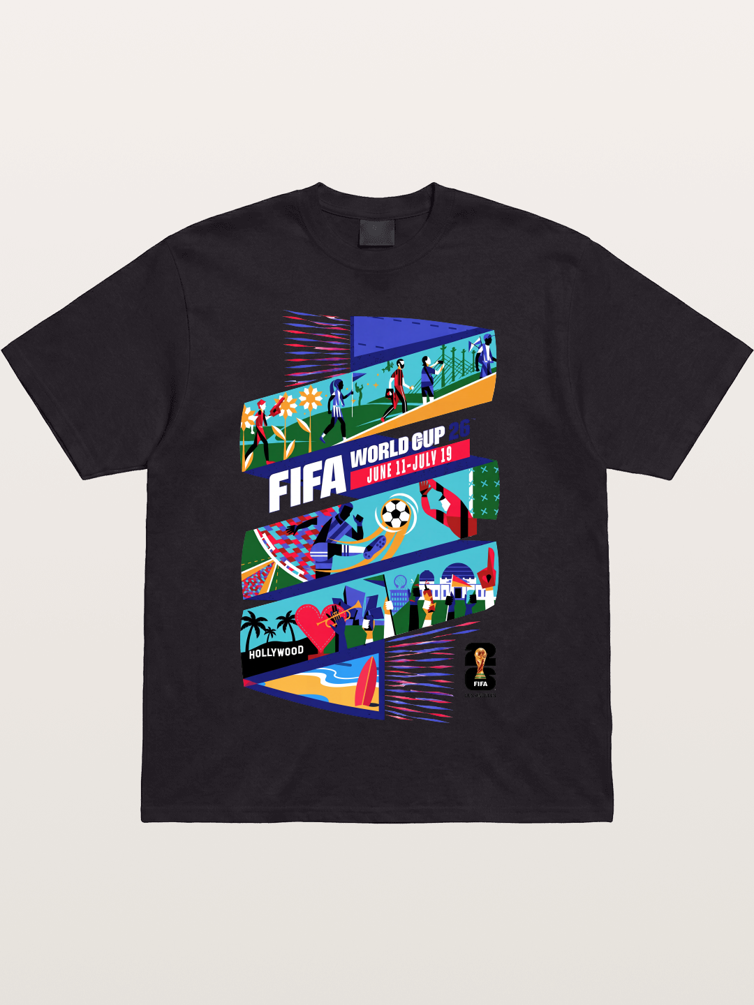 FIFA 2026 LA WC Poster Cotton T-shirt