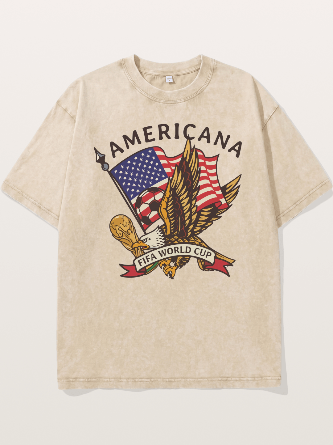 USA Eagle World Cup Graphic Washed T-shirt