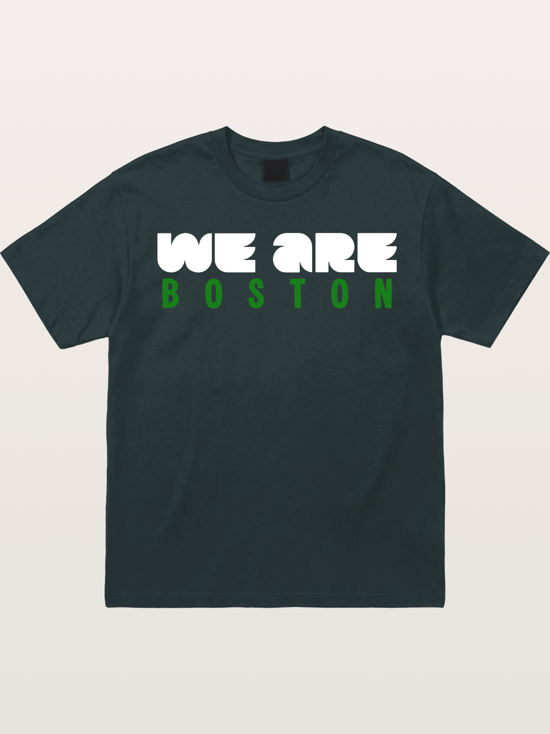 Boston Green Bold Text Gildan T-shirt