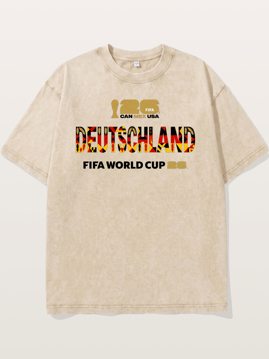 Deutschland 2026 Tribal Print Washed T-shirt