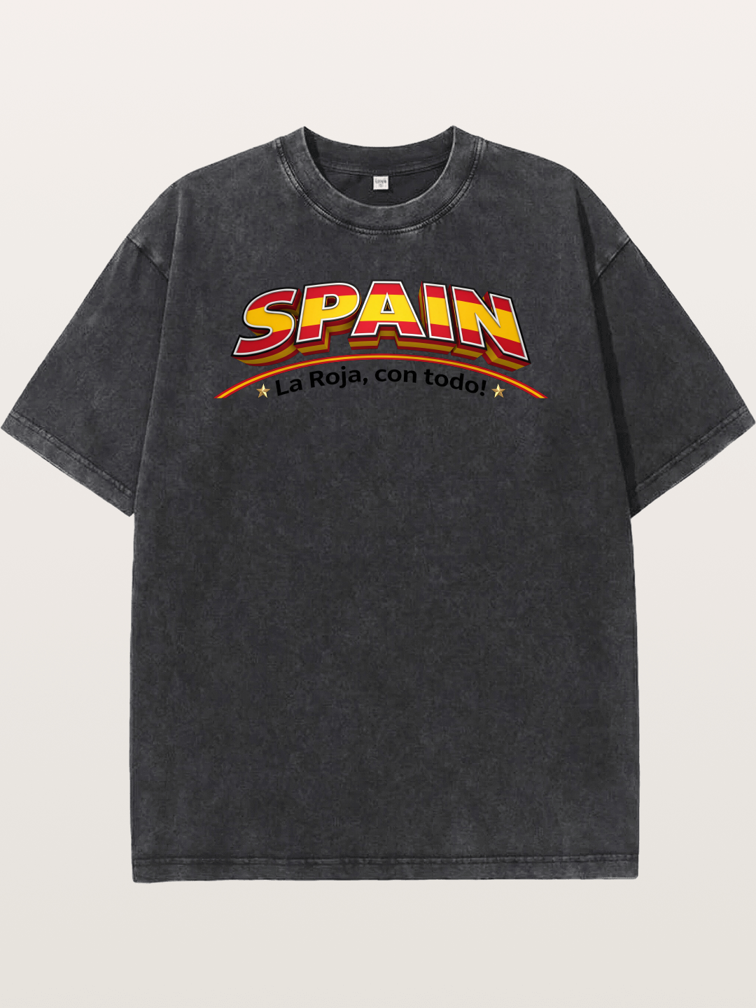 Spain Retro Team Logo WC Washed T-shirt