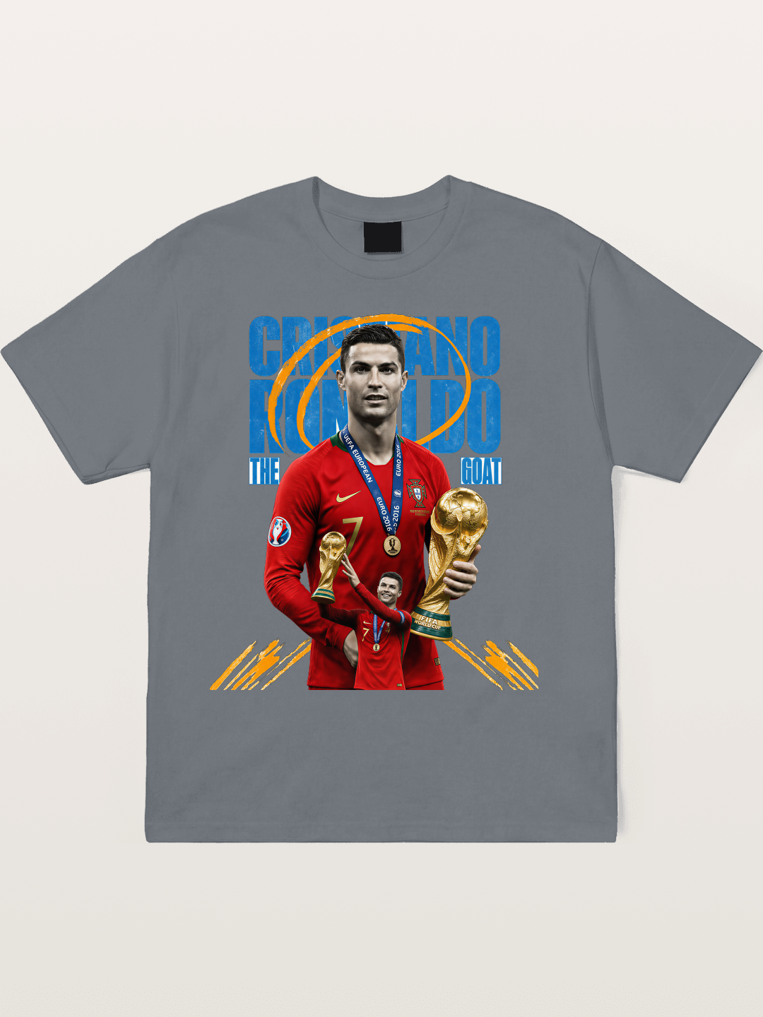 CR7 Portugal WC Trophy Art Cotton T-shirt