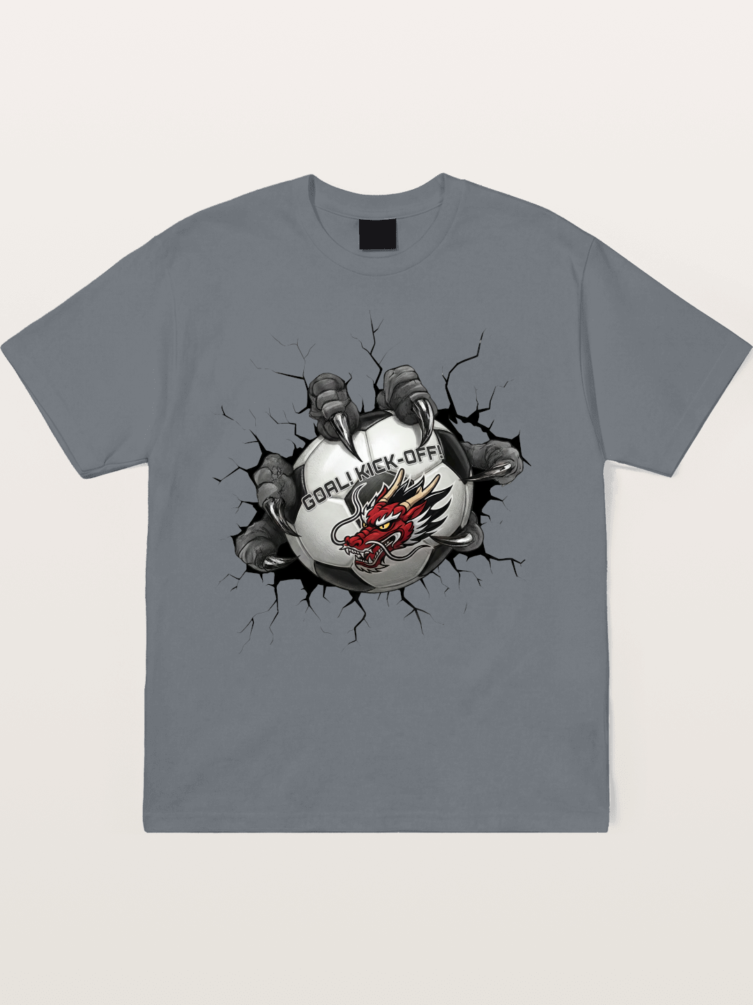 Dragon Claw Soccer Breakthrough Cotton T-shirt