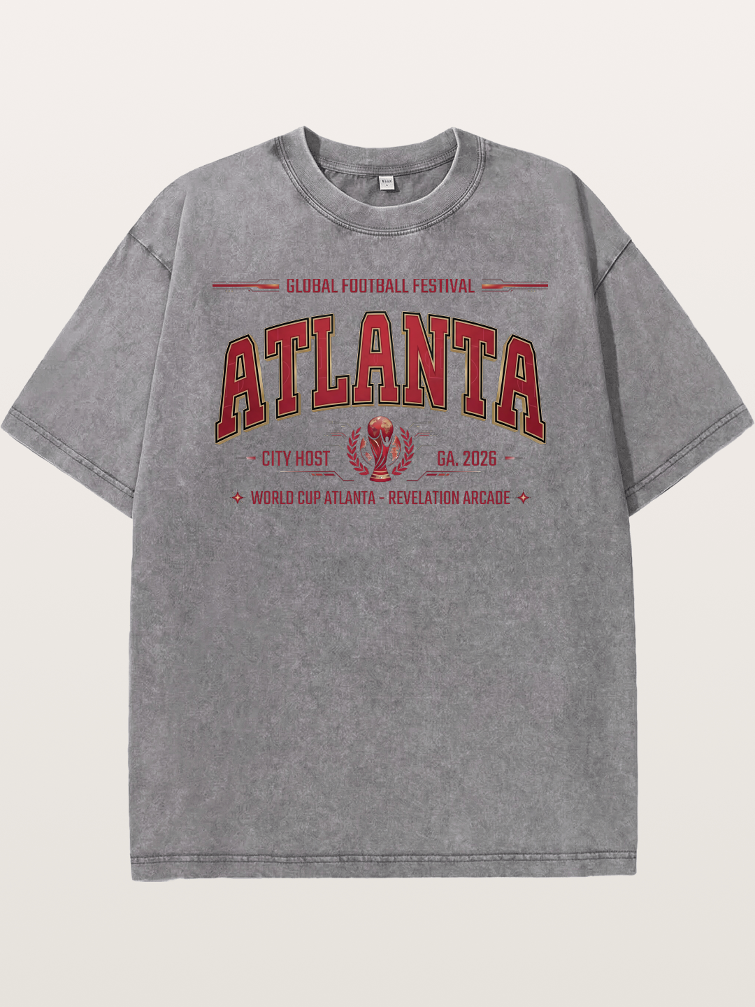 Atlanta 2026 WC Host Sticker Washed T-shirt