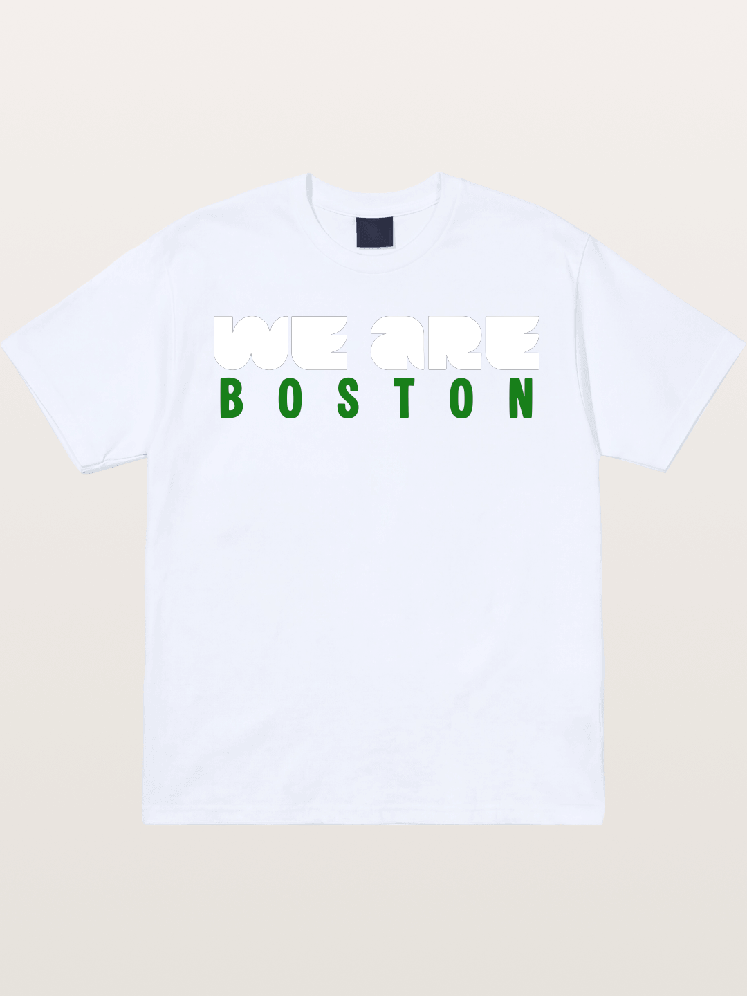 Boston Green Bold Text Gildan T-shirt