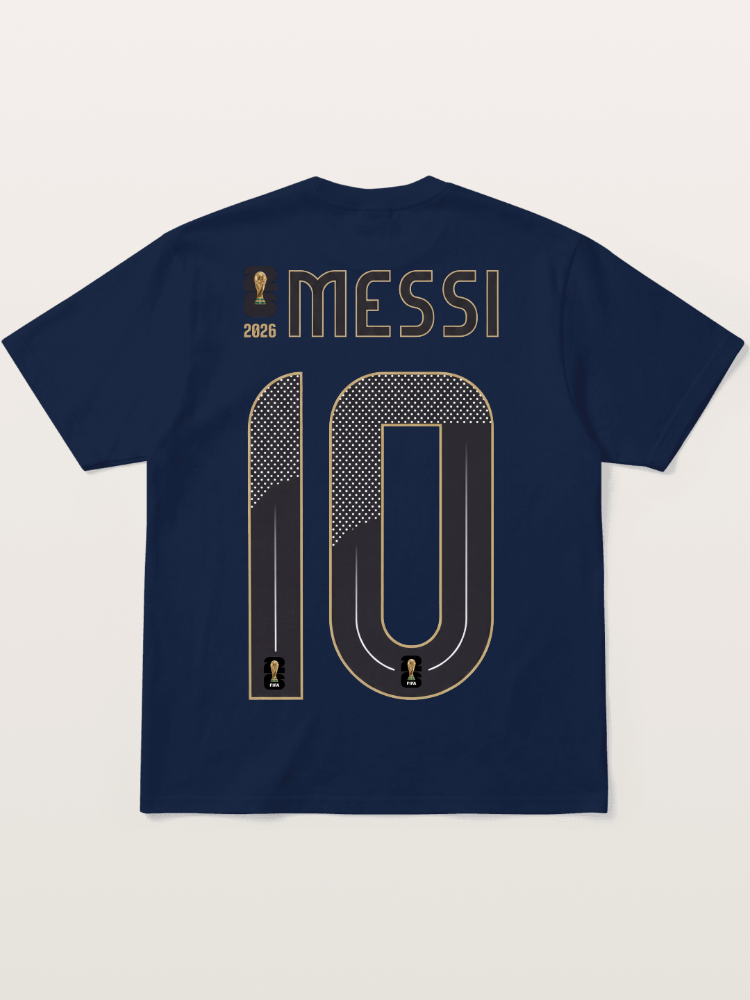 Argentina 10 Messi 2026 WC Cotton T-shirt