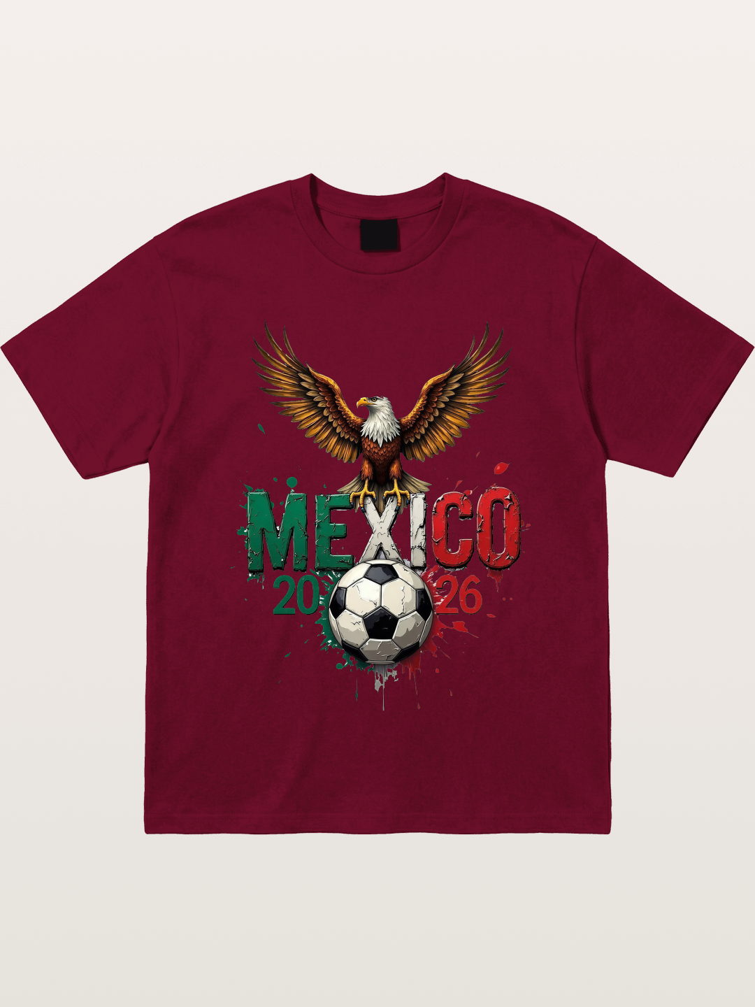 Mexico 2026 WC Eagle Print Gildan T-shirt