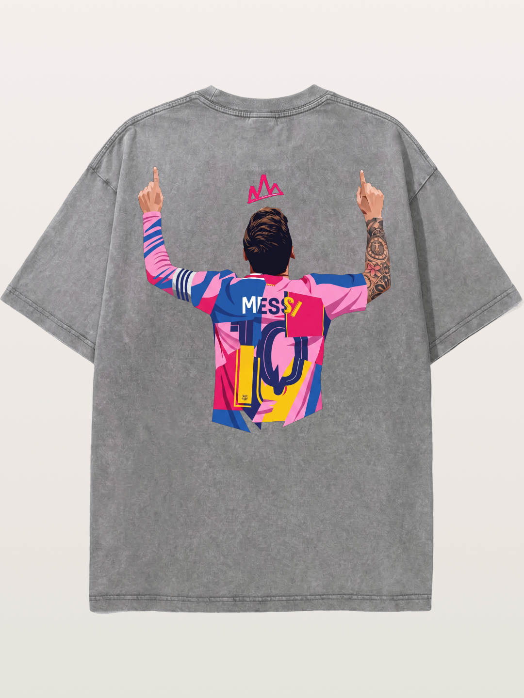 Messi No.10 Washed T-shirt